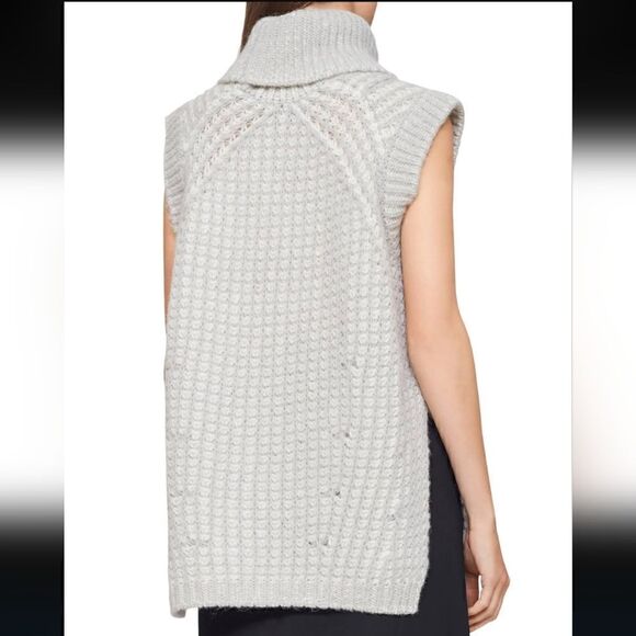 3.1 Phillip Lim Fisherman  Chunky Rib Cowl Neck Sleeveless Sweater - Picture 3 of 11